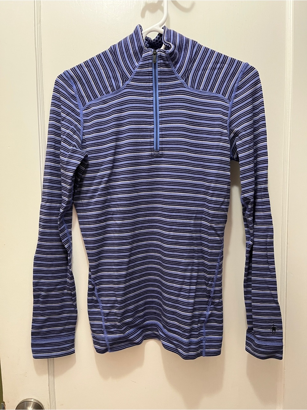 Smartwool Classic Thermal 250 Base Layer 1/4 Zip Sweater Top, W’s size Large